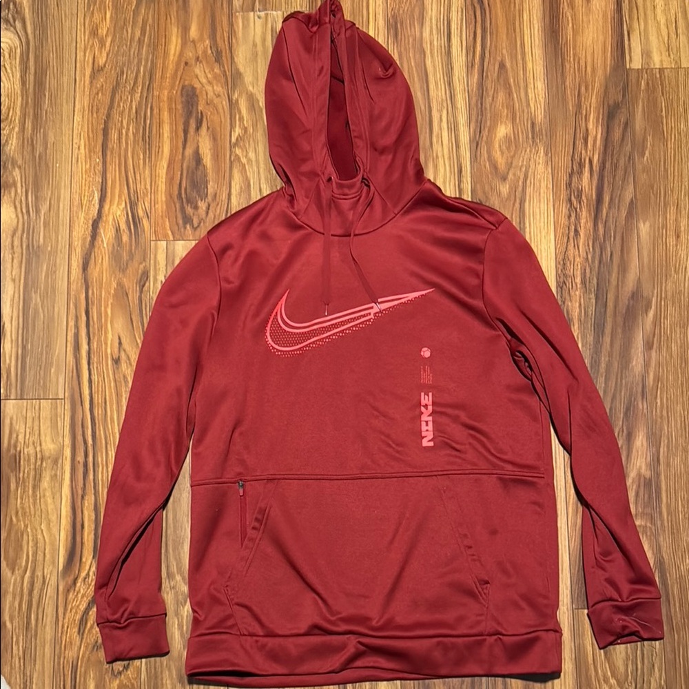 Red Nike Therma-Fit Hoodie